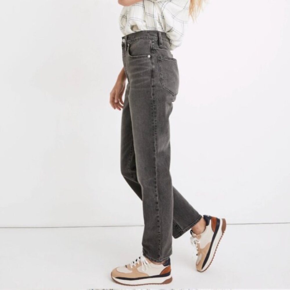 Madewell Perfect Vintage Straight Jean Charcoal 27